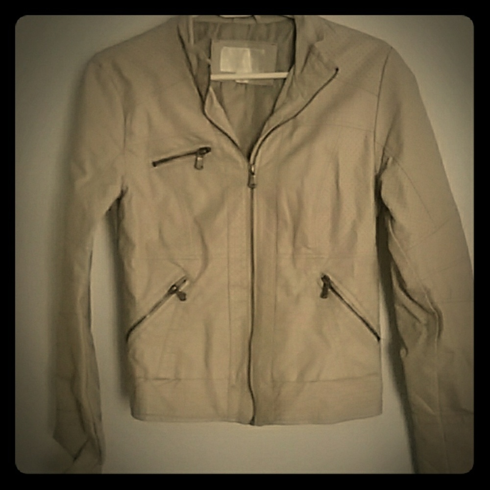 Faux leather jacket